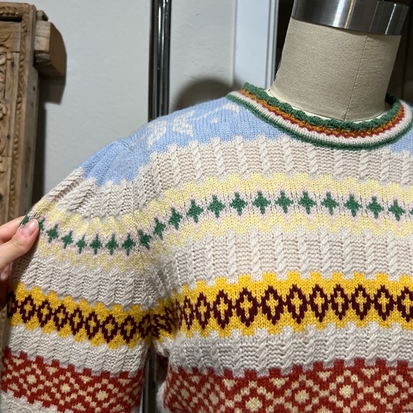 Doen Cashmere Wool Brynn Fair Isle Sweater - Picture 7 of 9